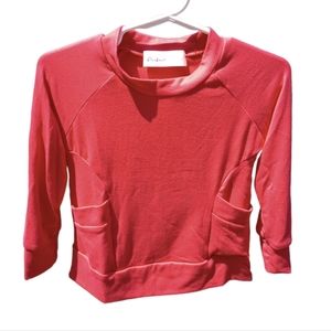 Perfect Peach Little Girl Top, Tunic with pockets and long sleeves size 2T Red